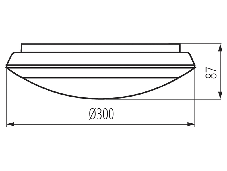 Oprawa techniczna Daba pro LED 30 cm biała