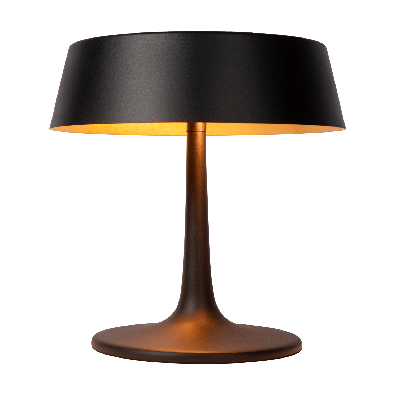 Atmooz - Tafellamp Matcha - Goud & Zwart - Ø 28 cm - Metaal - Dimbaar