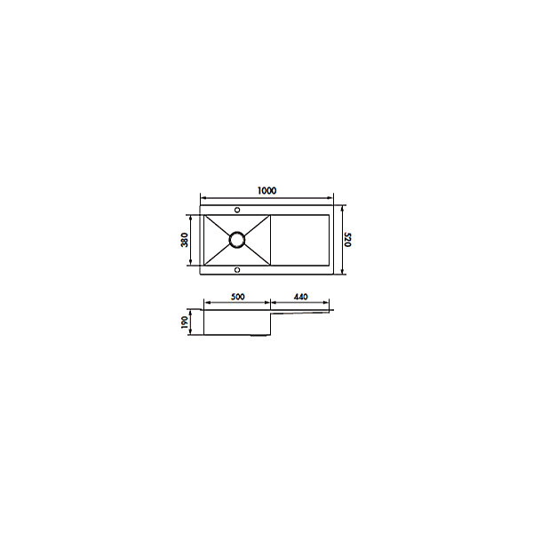 Evier Luisina Adagio Plus EV56011E - Inox Lisse
