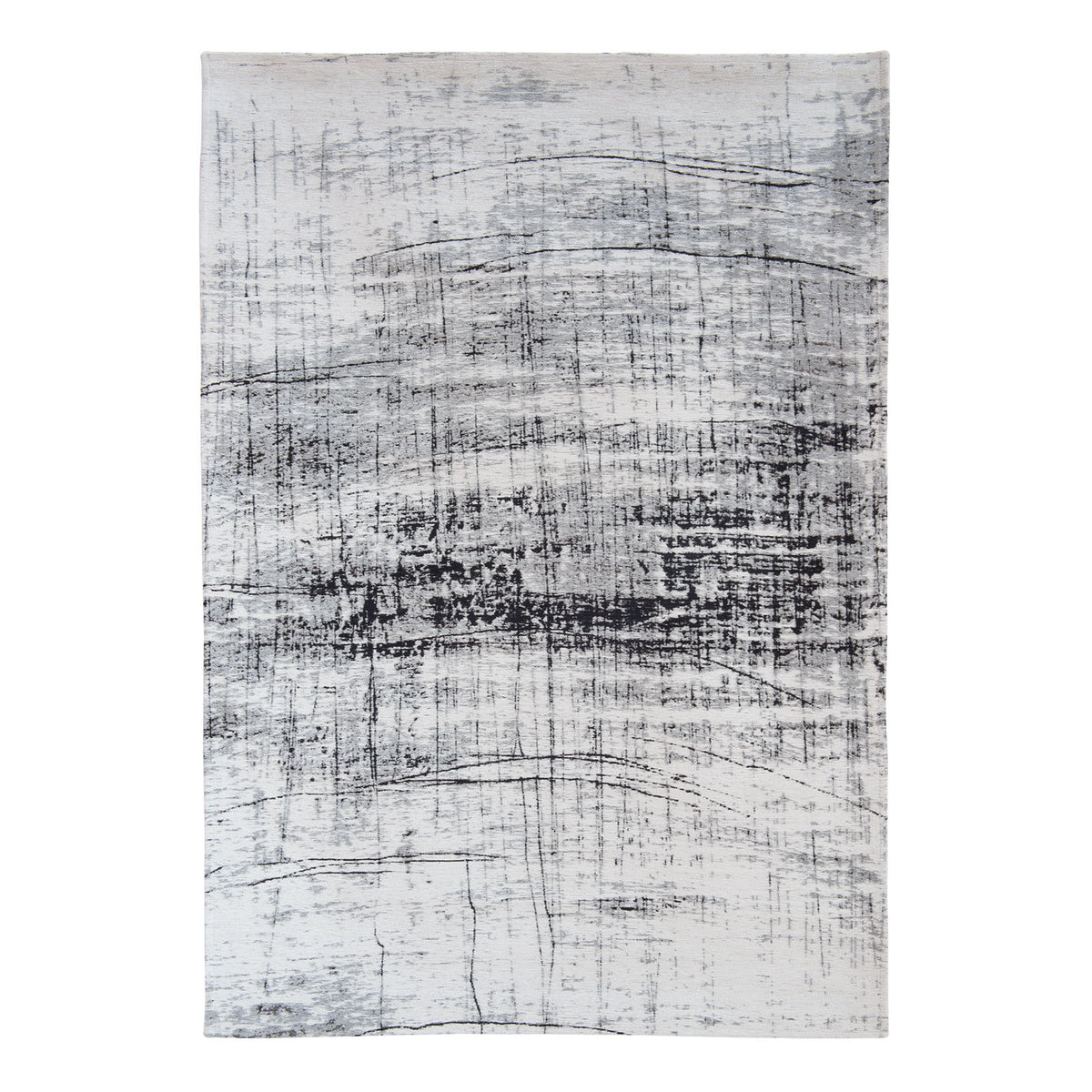 Ecorugs vloerkleed Metro Black&White - grijs - 80x150cm