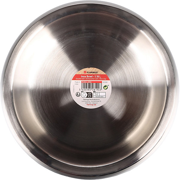 Gamelle D 17.5 cm, 1.19 Litre Muna Rond pour la nourriture ou l'eaupour chien