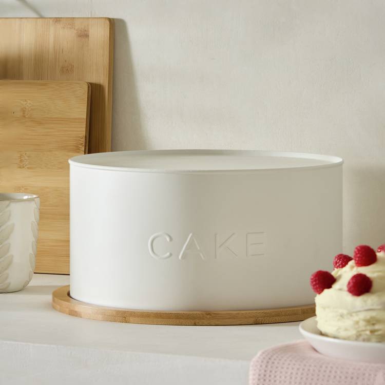 Habitat Embossed Text Cake Tin