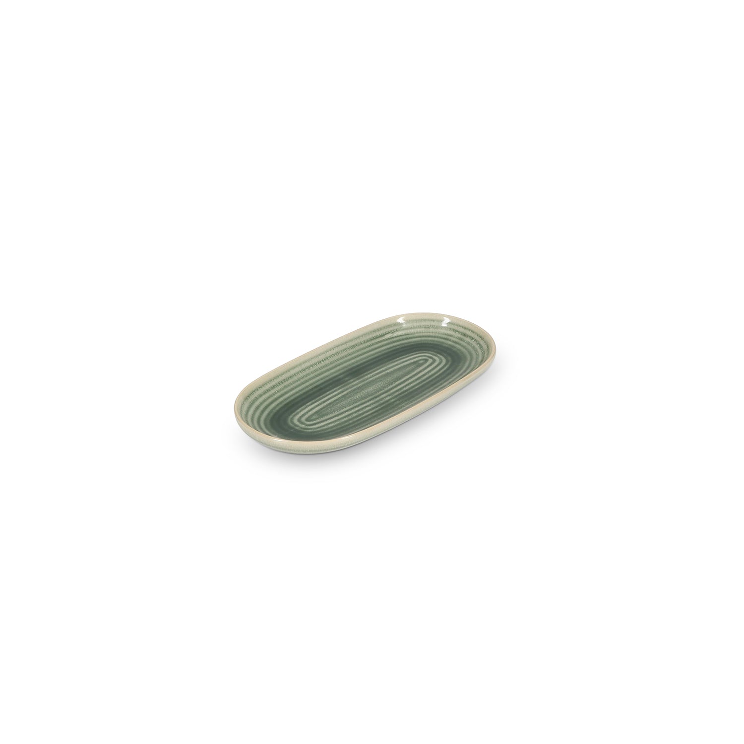 Salt & Pepper - Serveerschaal 23x12cm groen Cameo - Set van 4