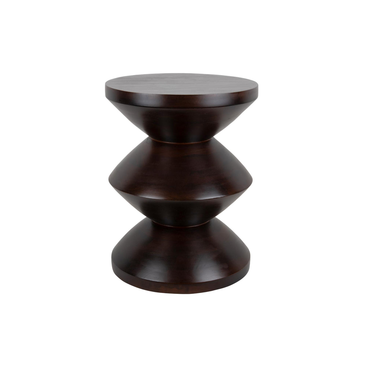 Leitmotiv bijzettafel Totem - bruin - Ø35cm