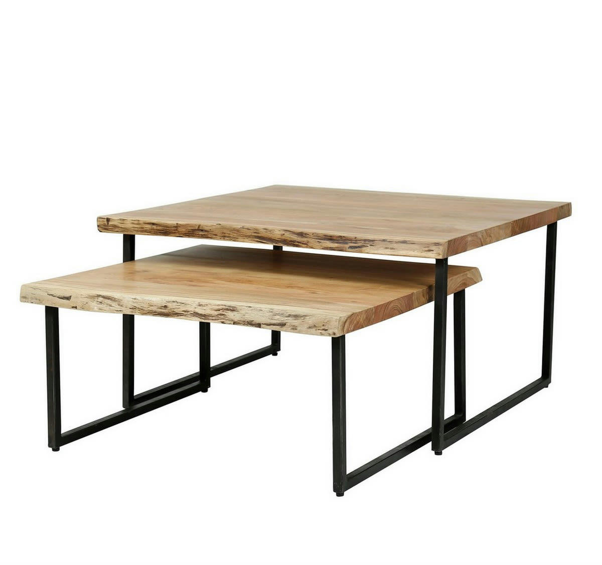 EDGE - Tables basses carrées gigognes