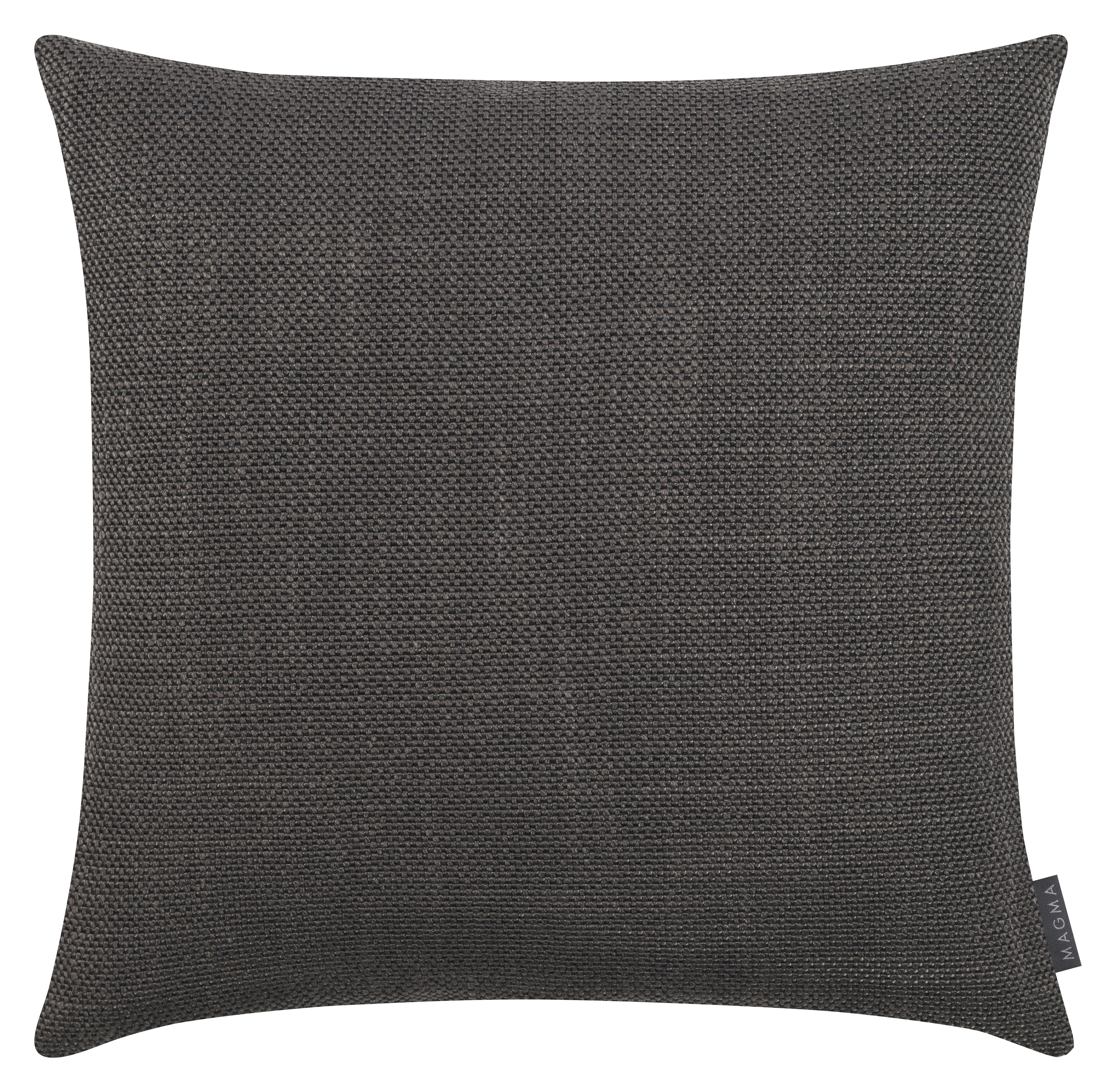 AUSTIN - Housse de coussin jacquard uni anthracite 60x60