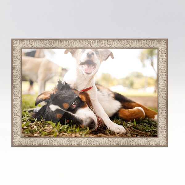 24x33 White Picture Frame - Wood Picture Frame Complete with UV