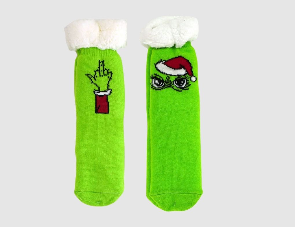 Hüttensocken Festtagsmuffel Grün