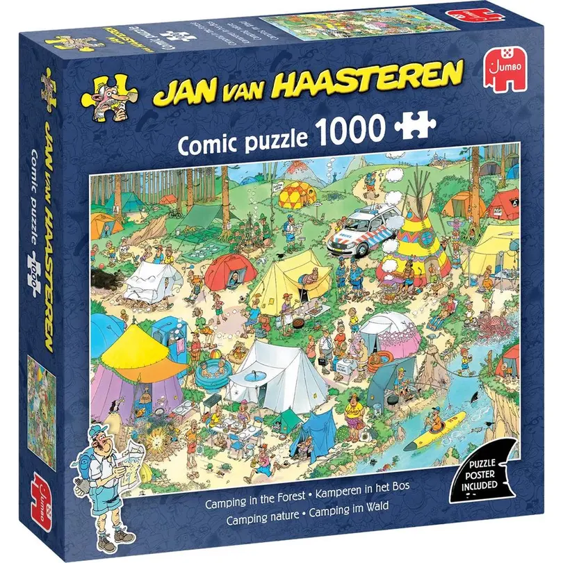 Puzzle Camping im Wald