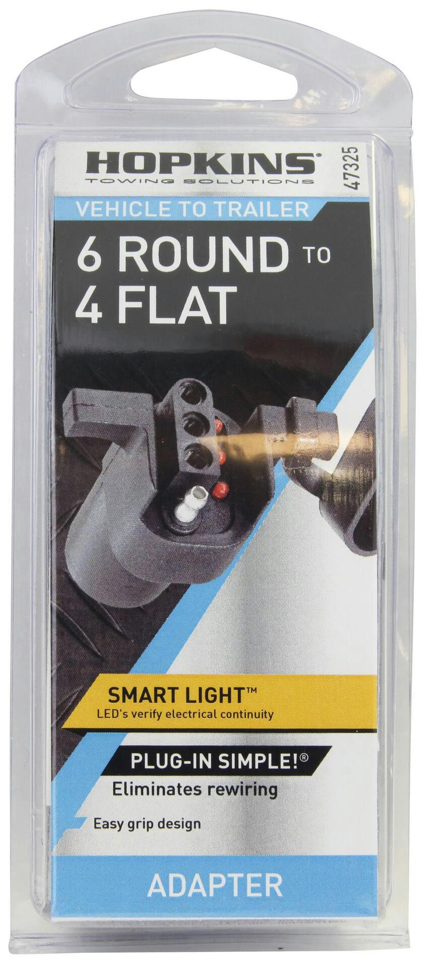 Hopkins LED Test 6 Round to 4 Flat Adapter