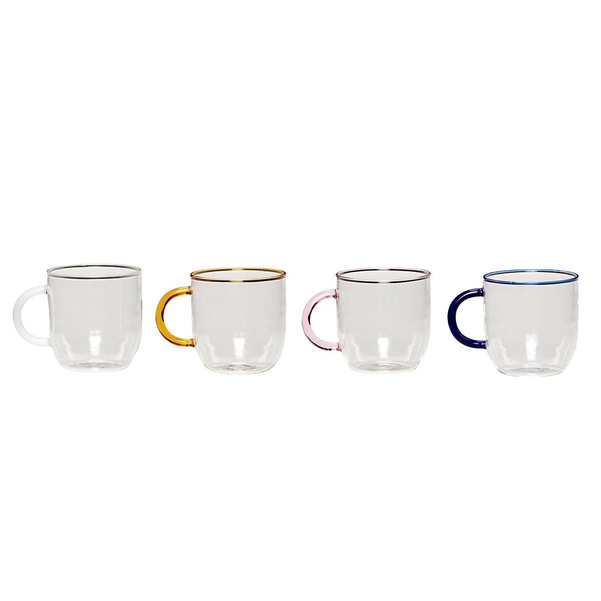 Hübsch glazen mokken Kiosk - glas - ø10xh13cm