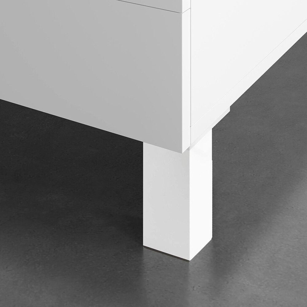 MØBELBEN REI ABS-PLAST 40X40X100MM HVIT