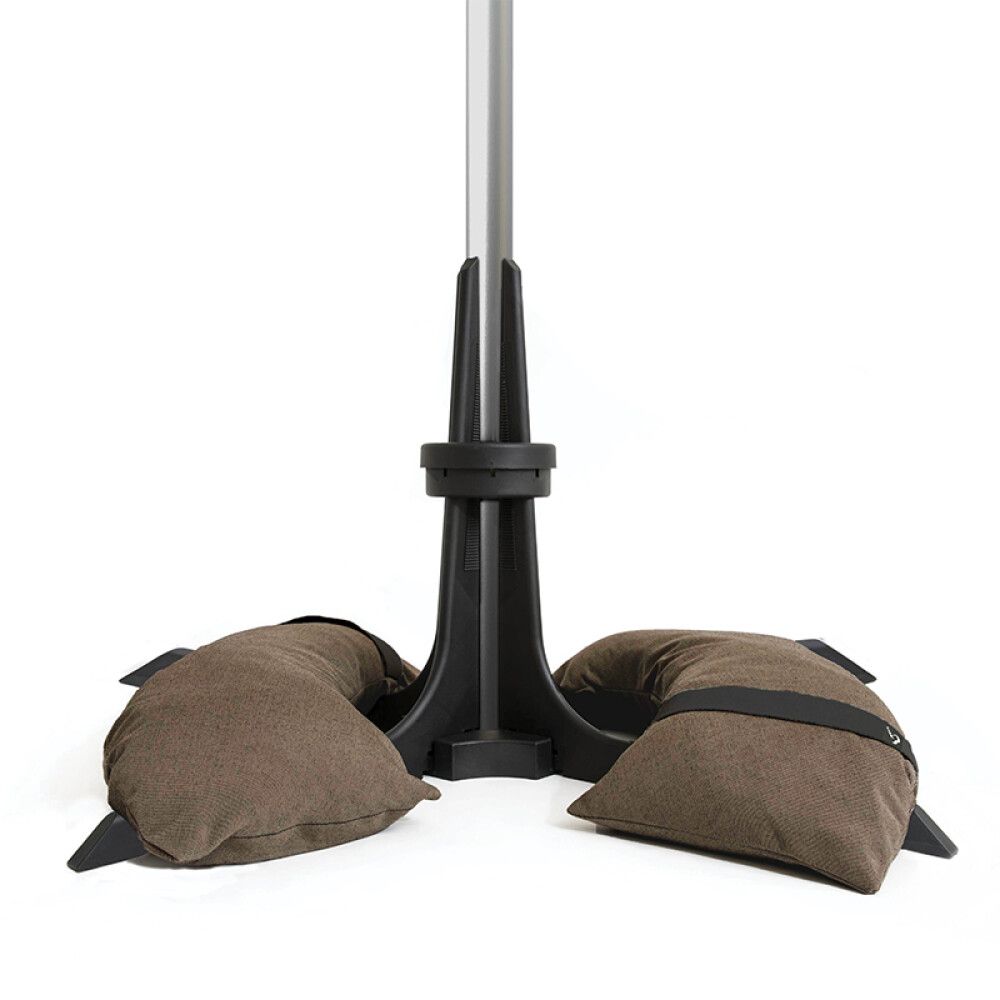 PARASOLLFOT BASER 40 KG MØRKEBRUN