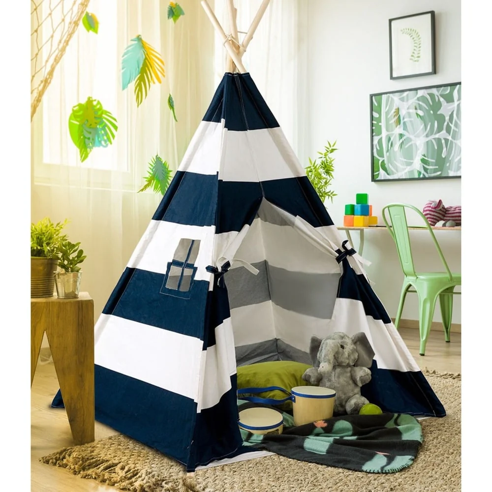 Teepee Tent for Children with Carry Case Indoor & Outdoor Playing - 1pc