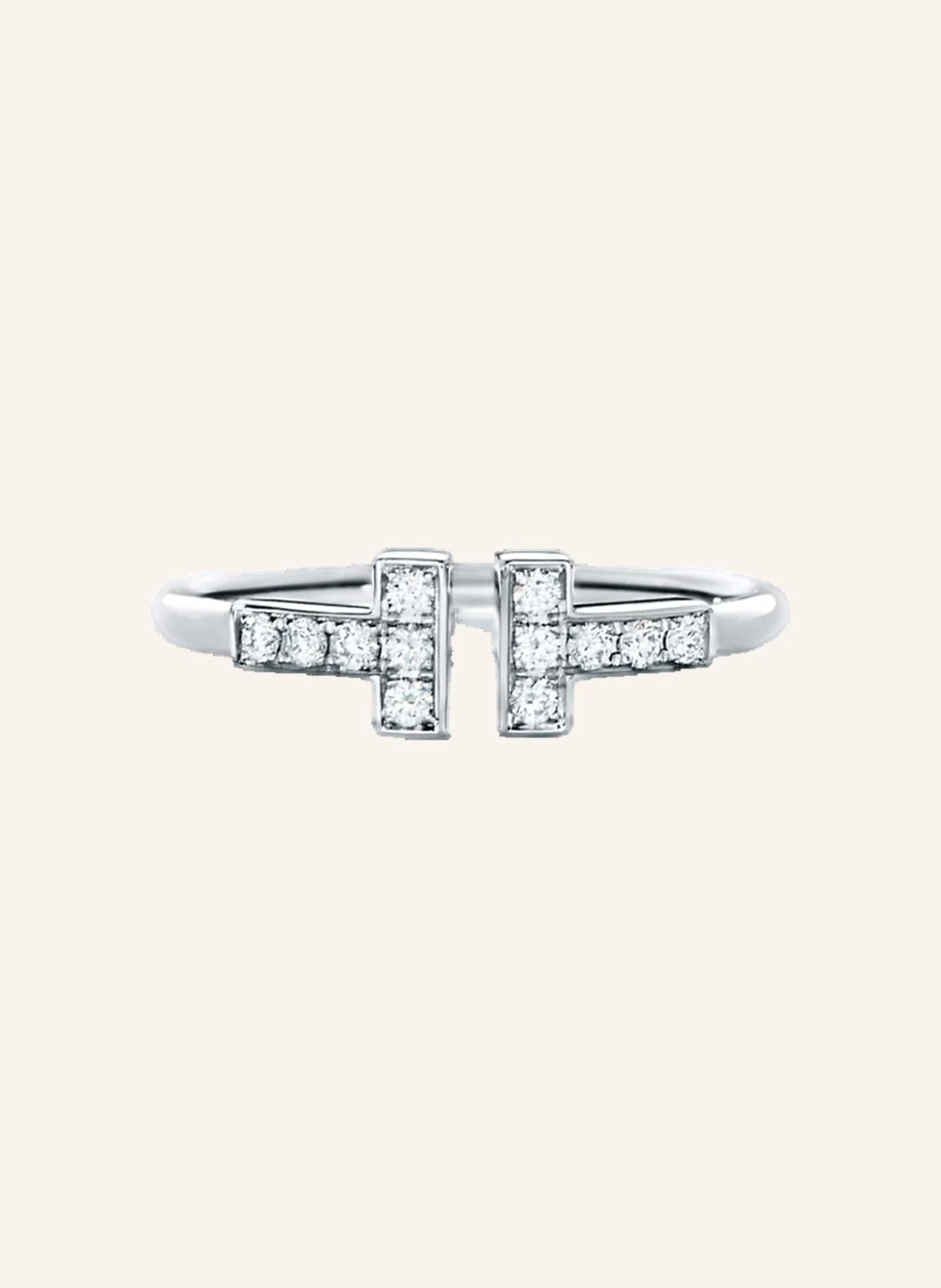 TIFFANY & Co. Ring TIFFANY T WIRE aus 18 Karat Weißgold