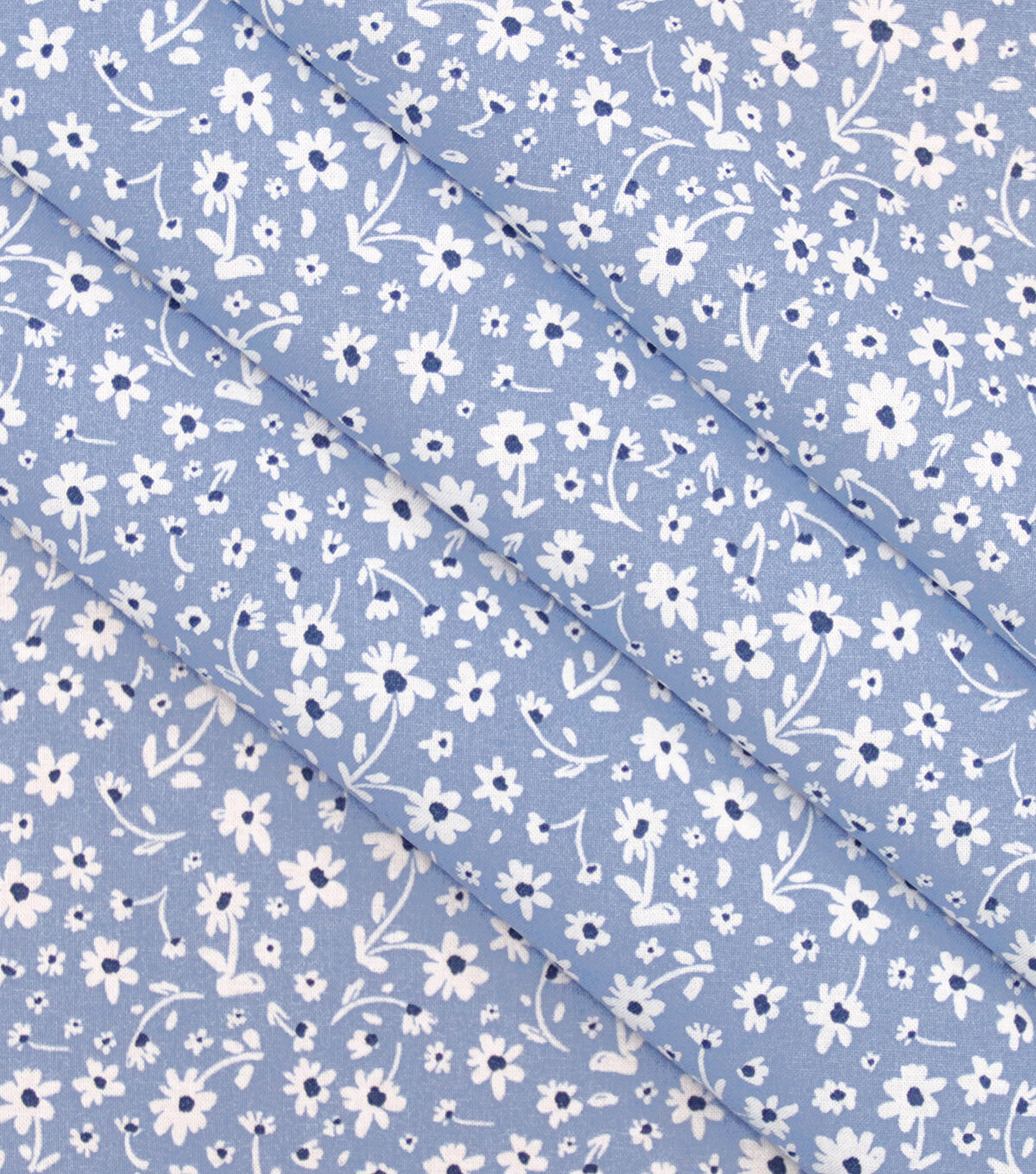 Floral on Light Blue Quilt Cotton Fabric by Keepsake Calico