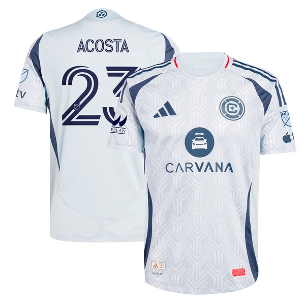 Kellyn Acosta Chicago Fire adidas 2025 The Municipal Kit Authentic Player Jersey - Light Blue