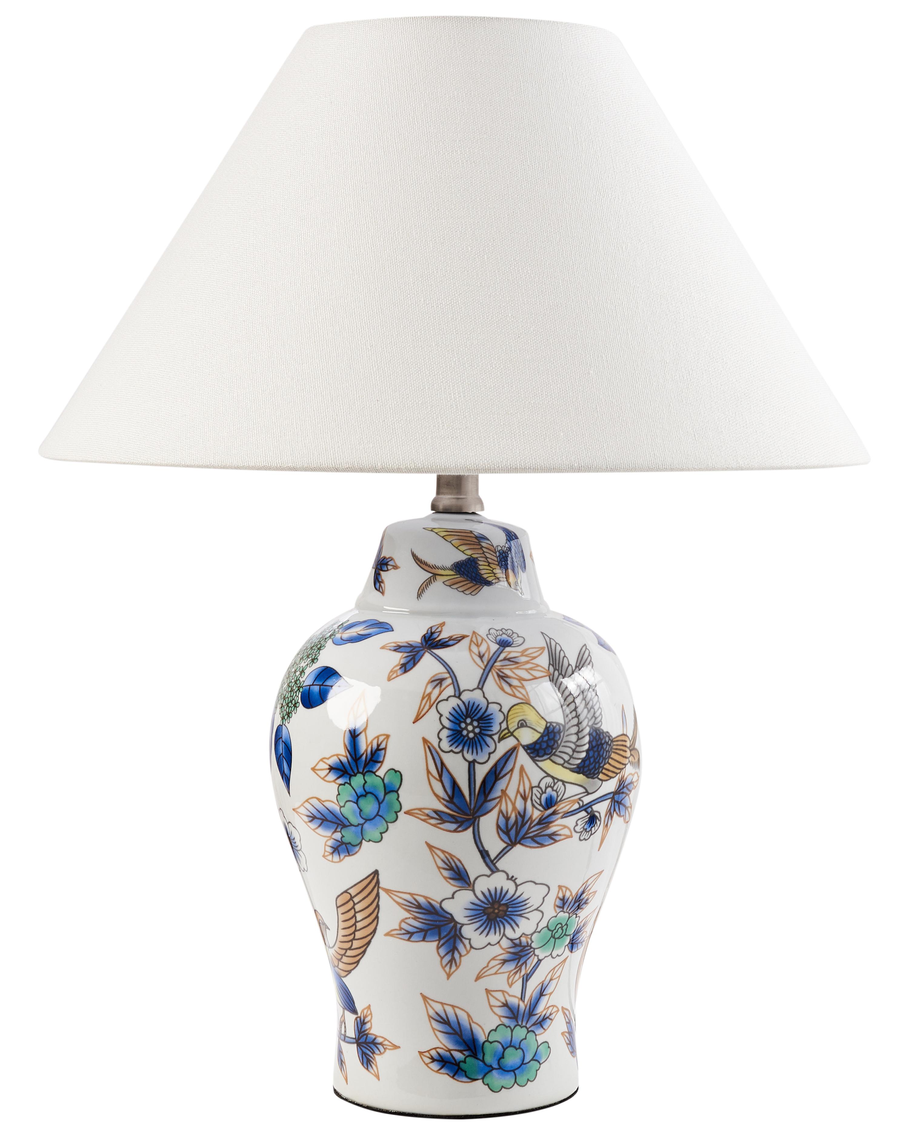 Table Lamp MORACA Porcelain White/ Blue