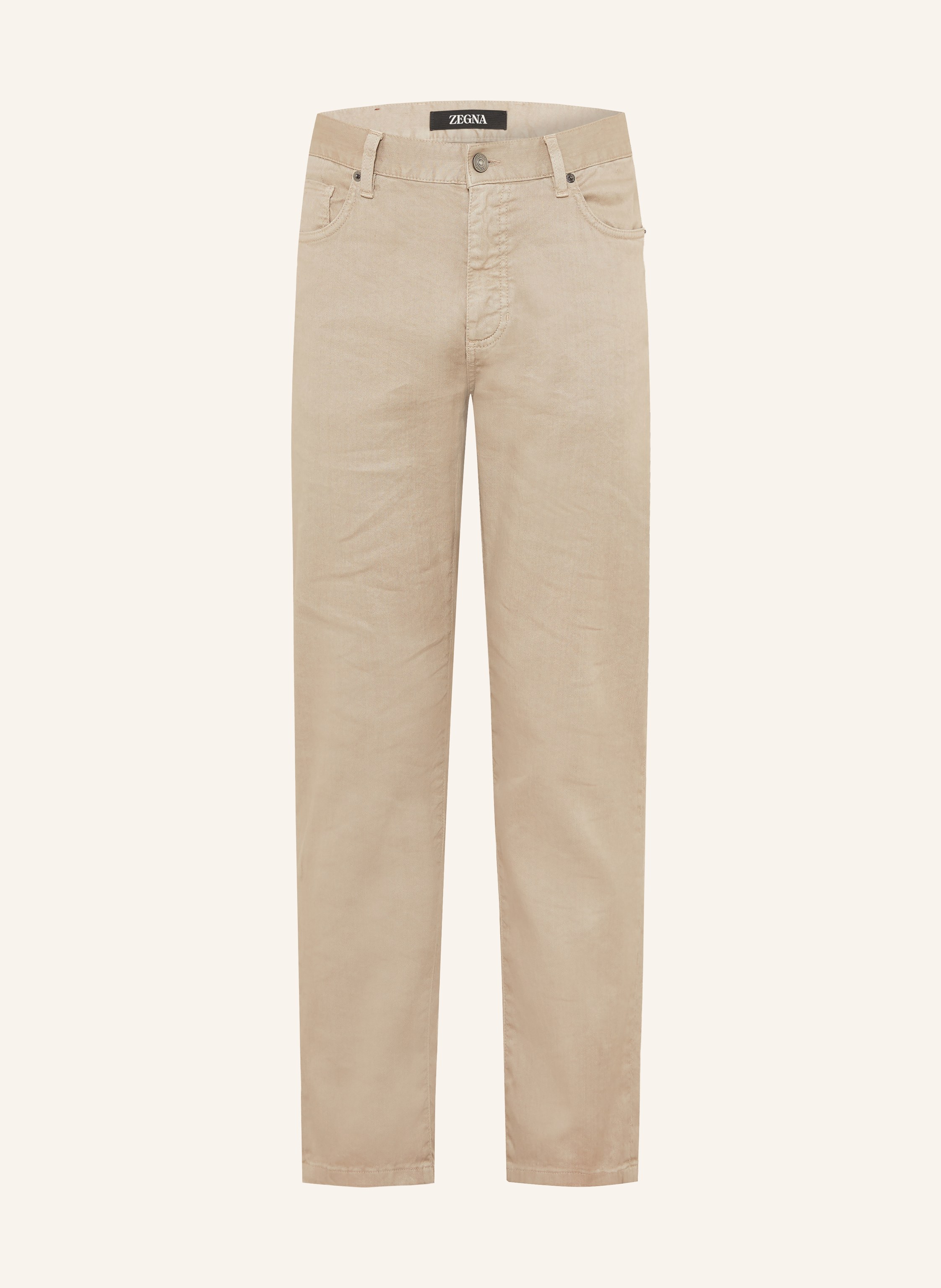 ZEGNA Hose Slim Fit mit Leinen