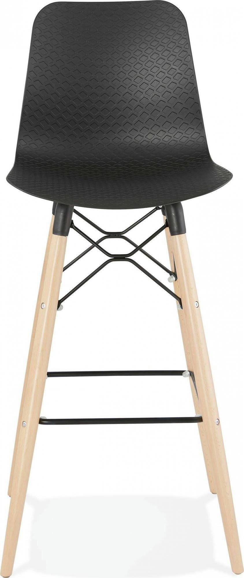 DETROIT - Tabouret de bar Polymère Noir H. assise 76 cm
