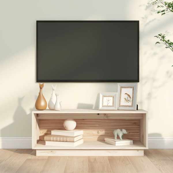 Szafka Pod TV Szafka Pod Telewizor RTV Drewniana Półka 90x35x35 cm