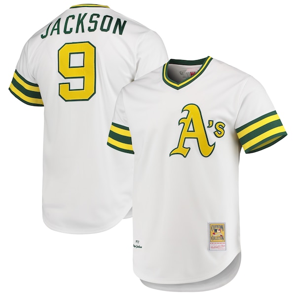 Reggie Jackson Oakland Athletics 1972 Cooperstown Collection Authentic Jersey - White