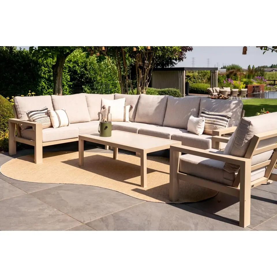 VDG Verano lounge hoekbank (4-delig) - Latte