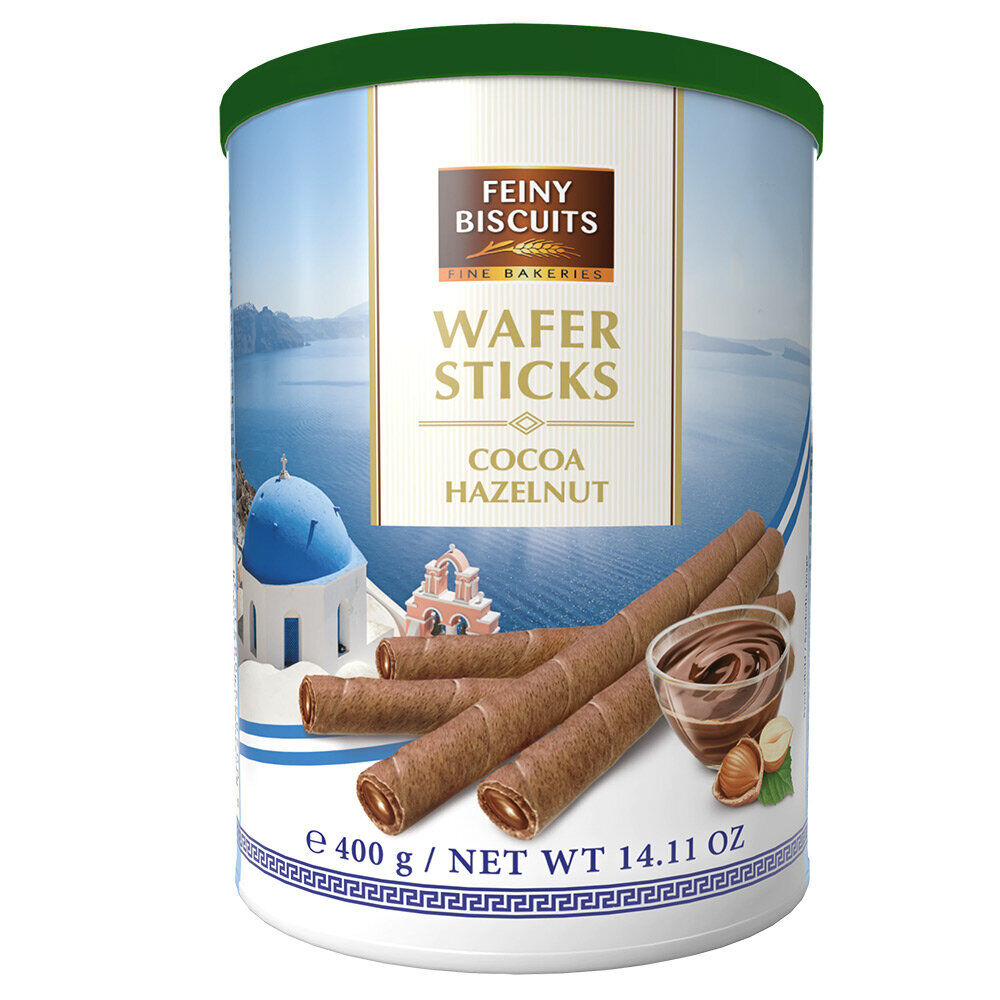 Gaufrettes roulées à la crème de noisette - 400g