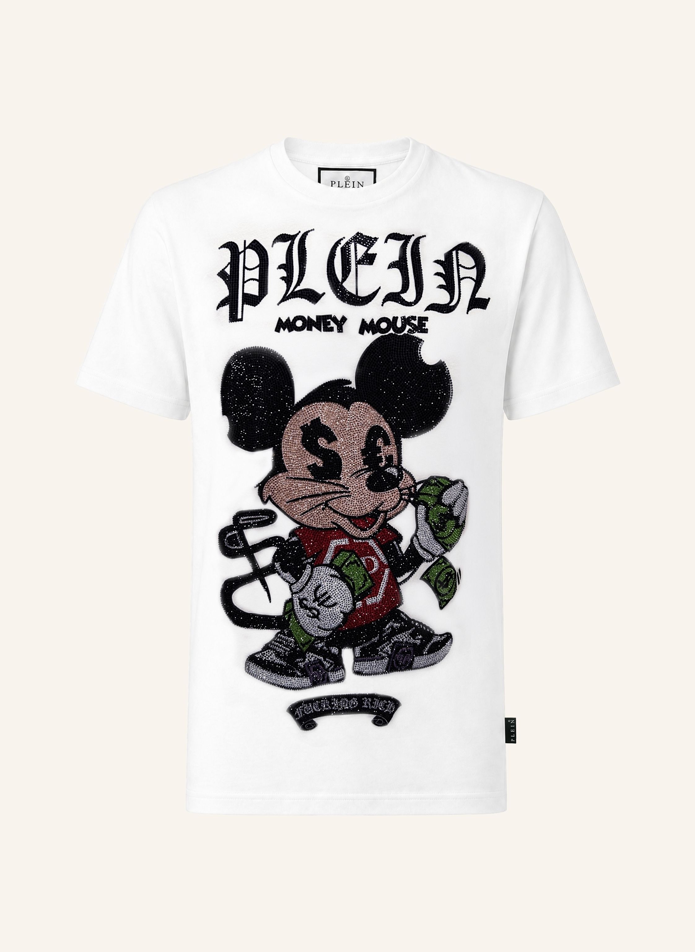 PHILIPP PLEIN Kurzarm-Rundhals-T-Shirt MONEY