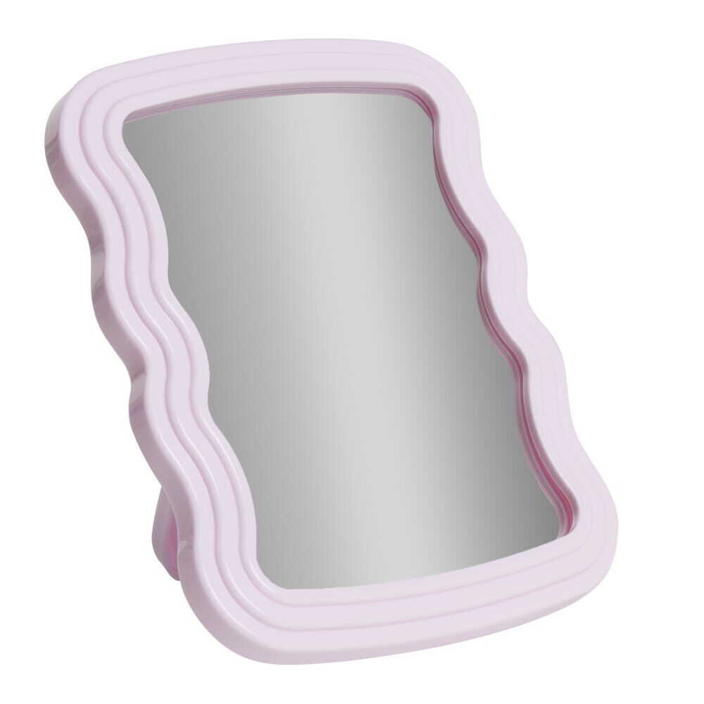 Miroir contour vague pastel 14xH18,5cm (3 modèles)