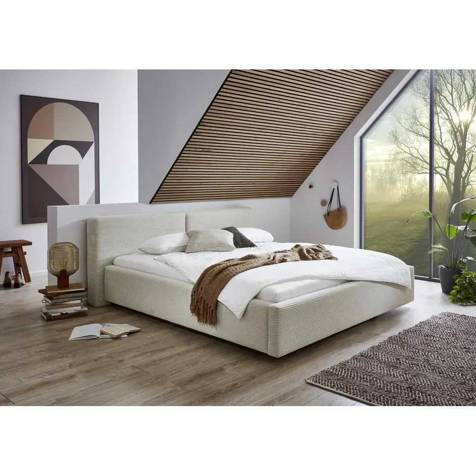 Kofferbed Kubrik - Inclusief matras - 160 x 200 cm - Beige
