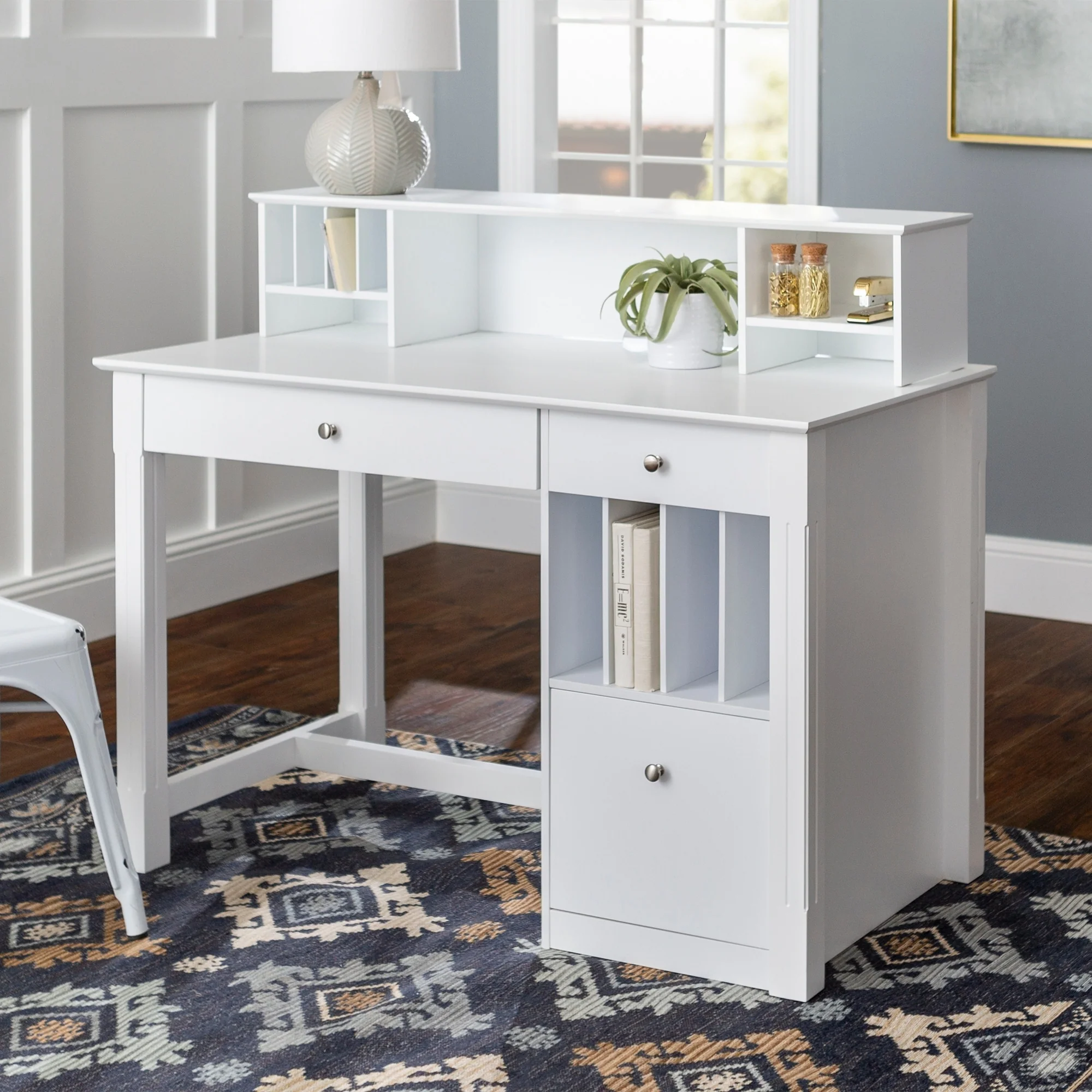Middlebrook 48-inch Computer Storage Desk with Hutch