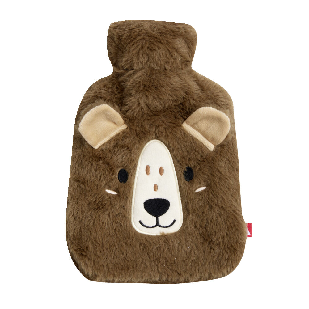 Bouillotte avec housse design animal ours ou lapin 800ml