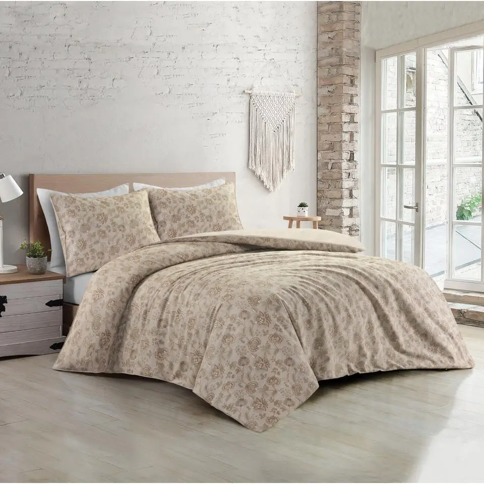 Papillon dekbedovertrek Freya - 140x200/220 - Beige