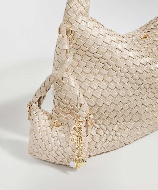 Deliberate xs Champagne - Micro Woven Bag Charm