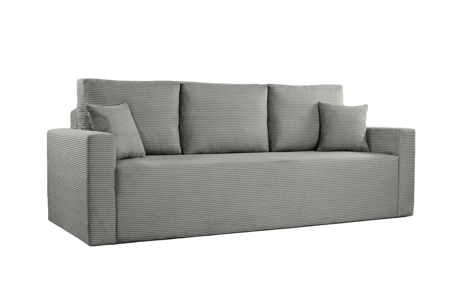 Sofa trzyosobowa z funkcją spania ZOOM, tkanina Zoom, Szary
