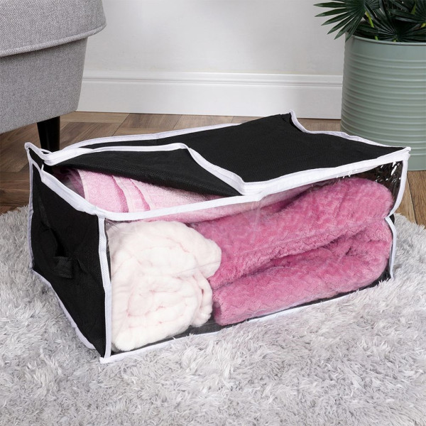 Pokrowiec na pościel organizer pojemnik 45x30x20 cm