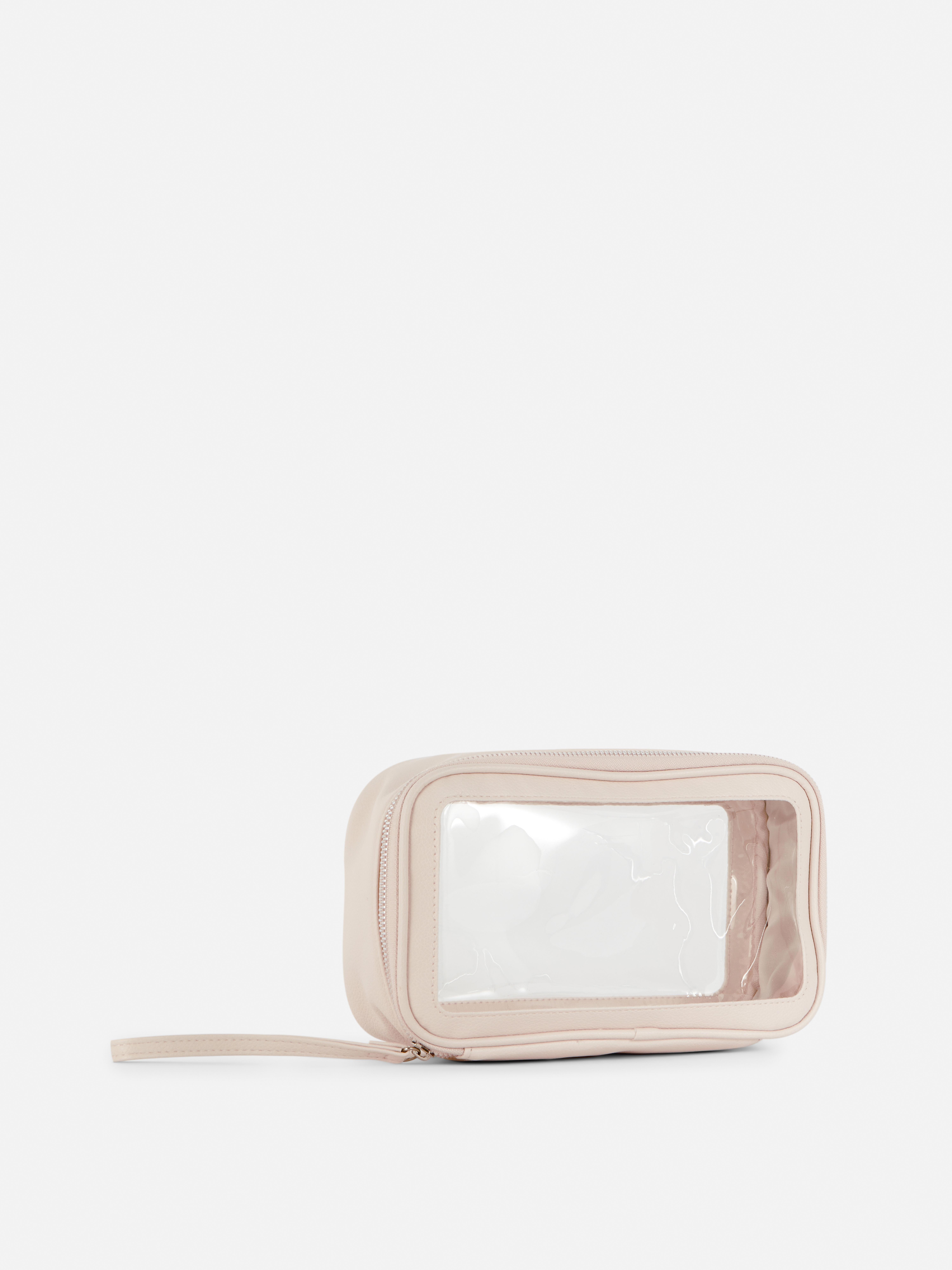 Clear Panel Makeup Bag