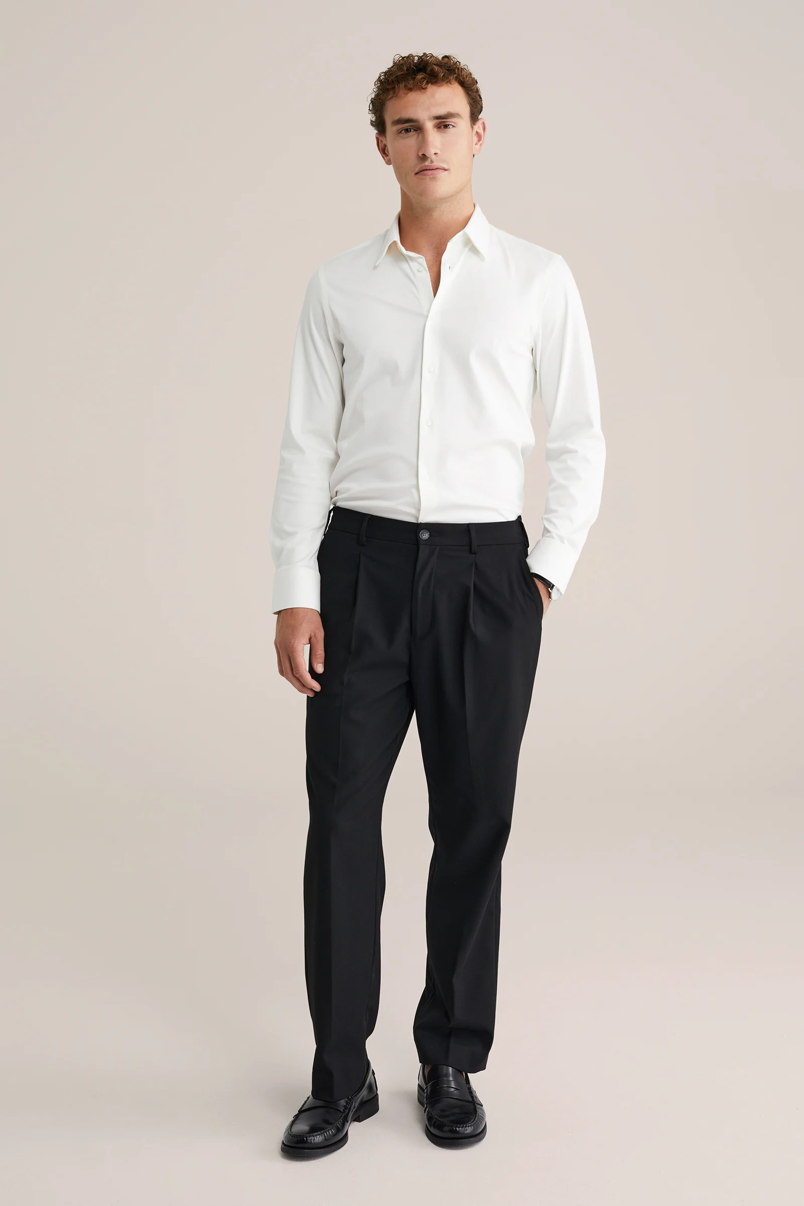 Heren premium slim fit overhemd