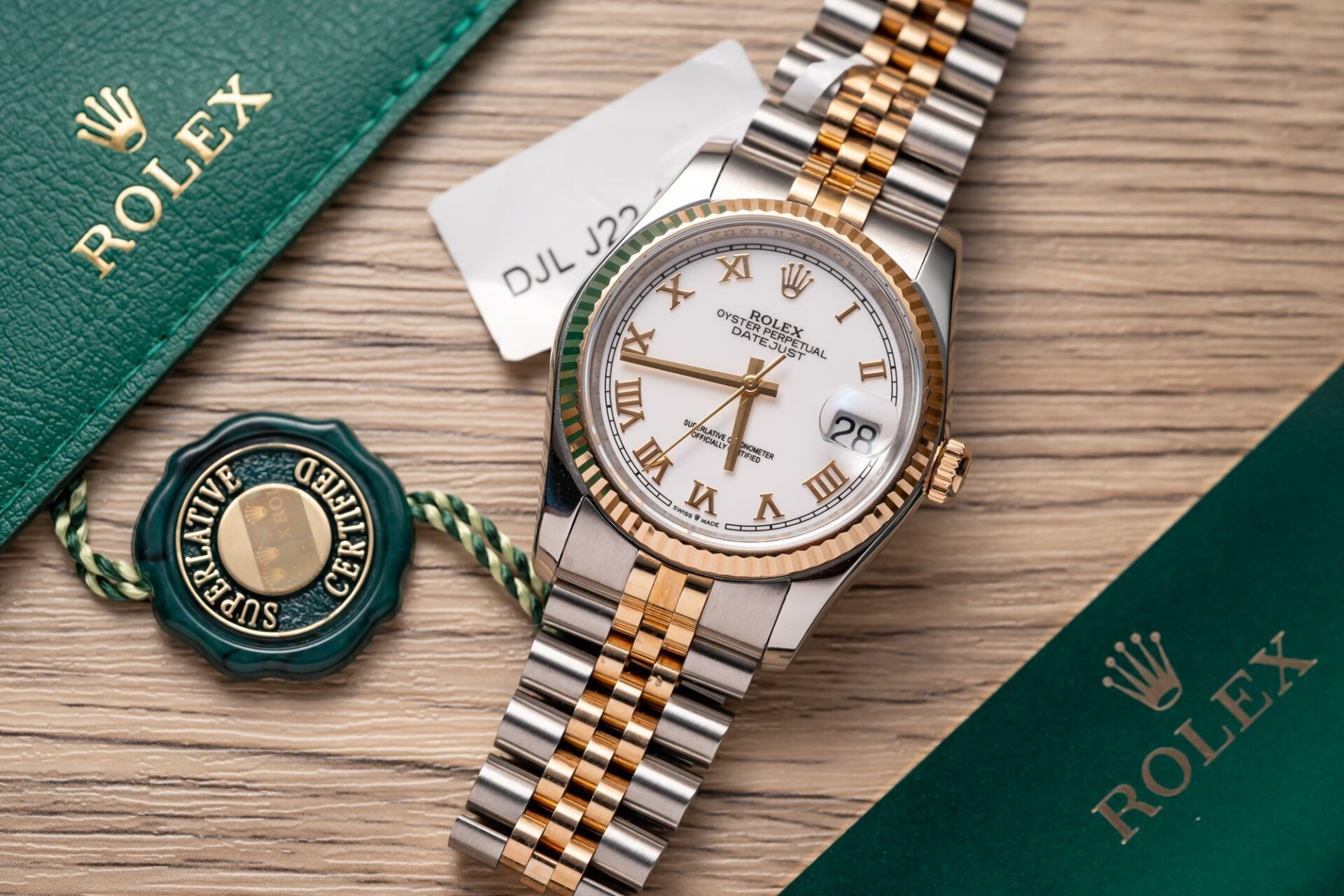 Rolex Datejust 126233 SS/RG Plated White Dial 36mm Jub Super Clone