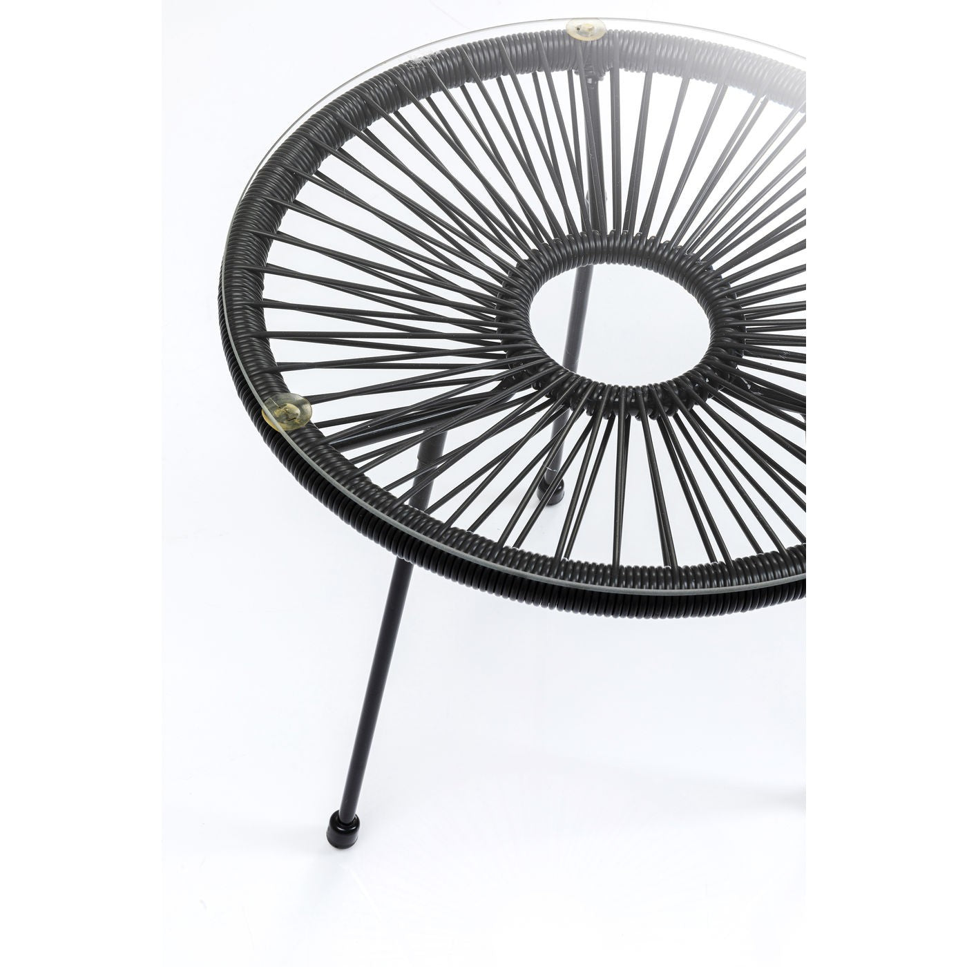 Tuin Bijzettafel Acapulco Mono zwart Kare Design