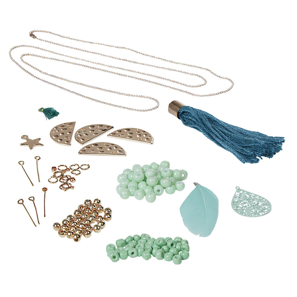 Kit de création collier et bracelet cuivre menthe