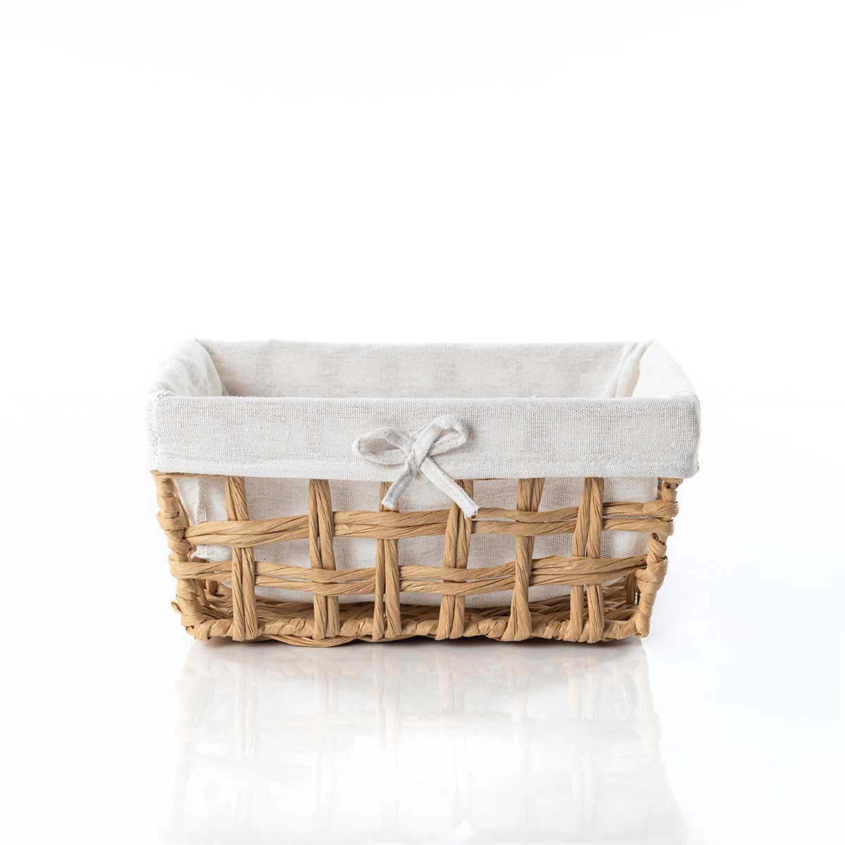 Cesto wc natural e linho 20x28cm