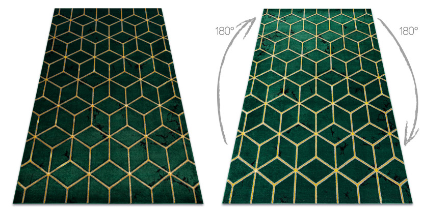Dywan EMERALD ekskluzywny 1014 glamour, stylowy kostka 80x150 cm