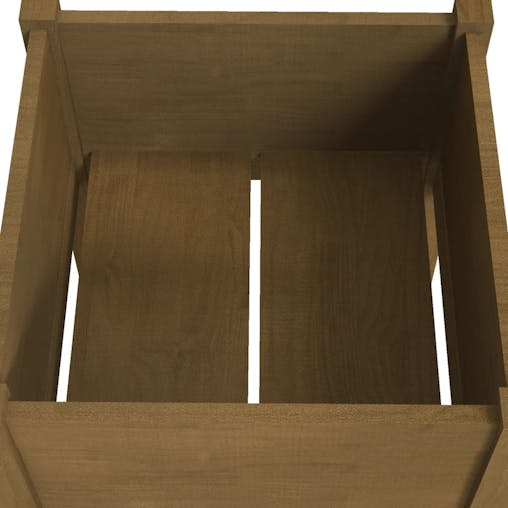 NNEVL Garden Planter Honey Brown 40x40x70 cm Solid Pinewood