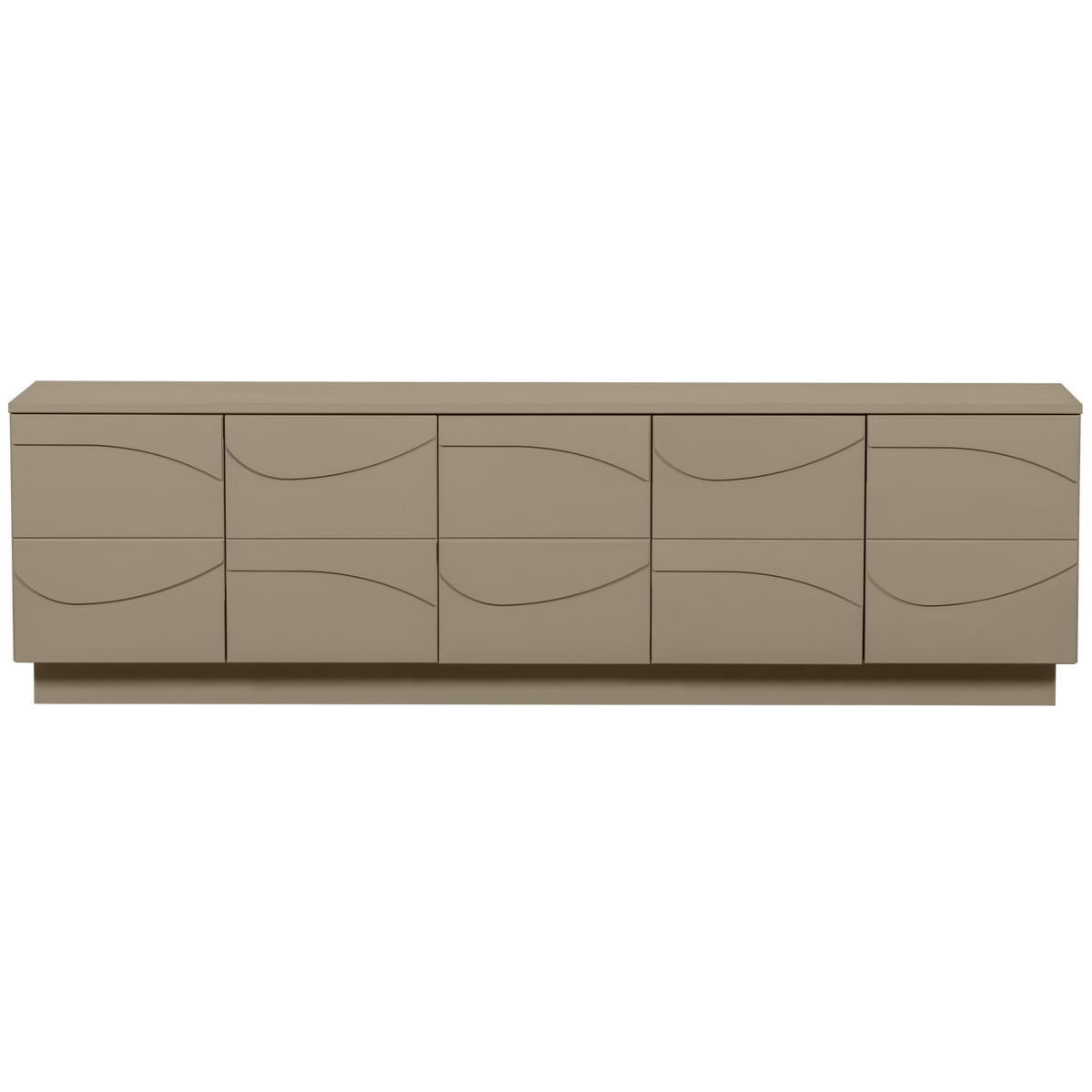 WOOOD tv-meubel Teo - Grenen - Mud - 52x180x40