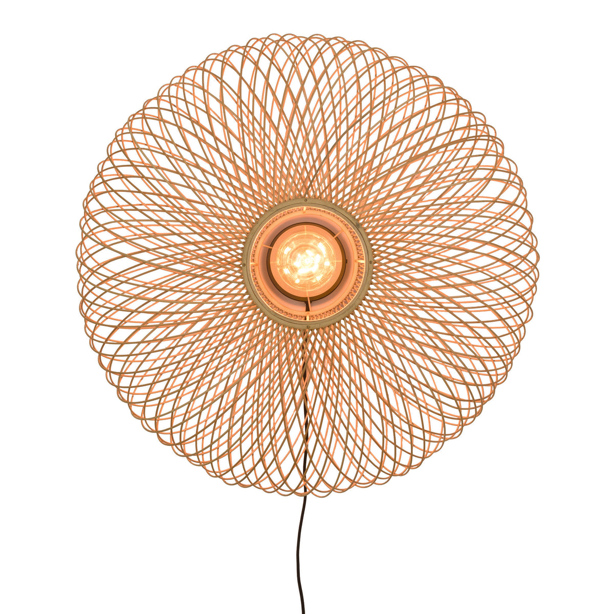 GOOD&MOJO wandlamp Andes - bruin - Ø60cm