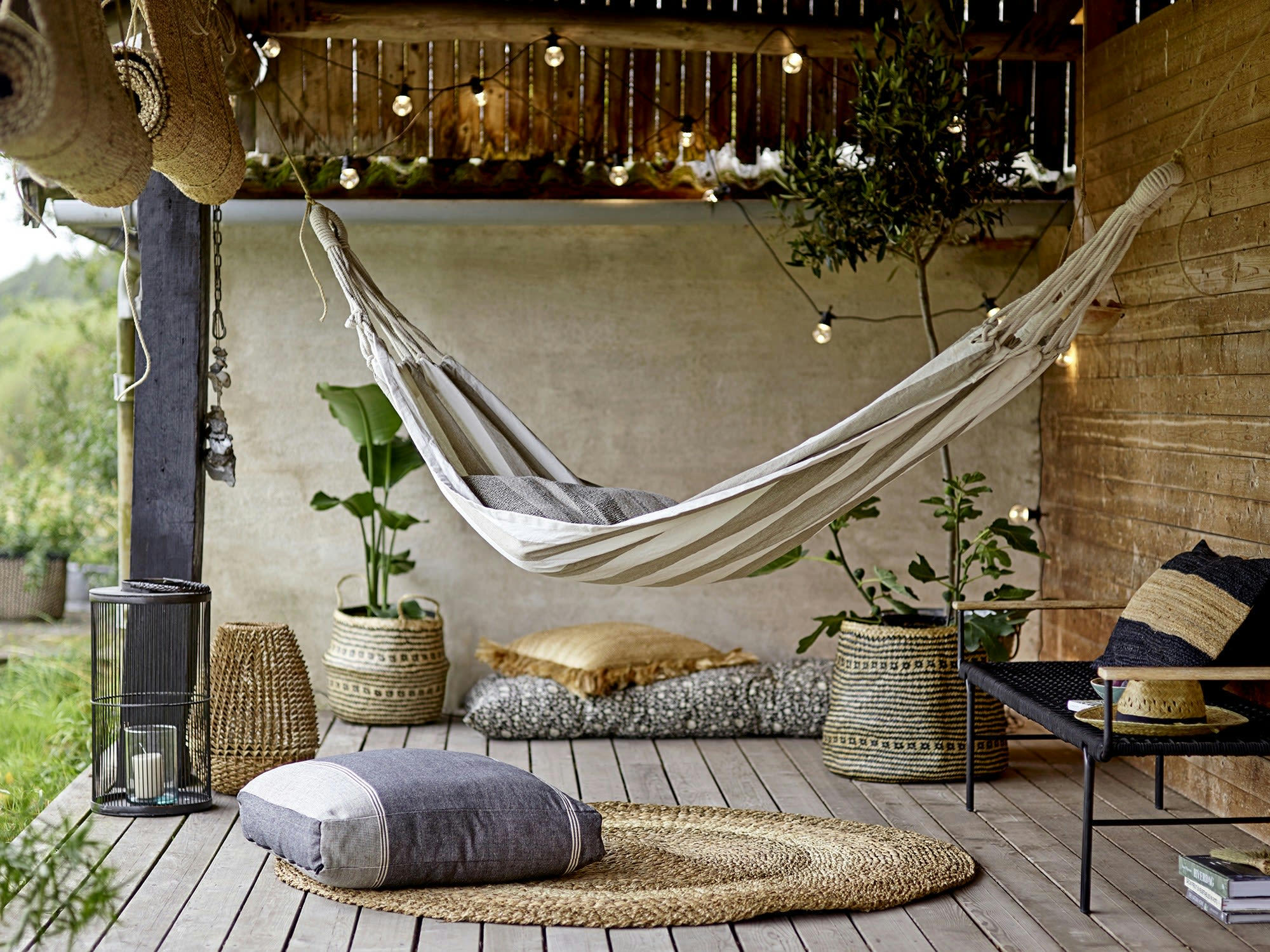 MUNDO - Banc en métal noir