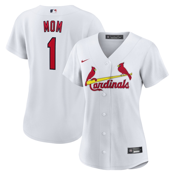 St. Louis Cardinals Nike Women's #1 Mom Home Replica Jersey - White