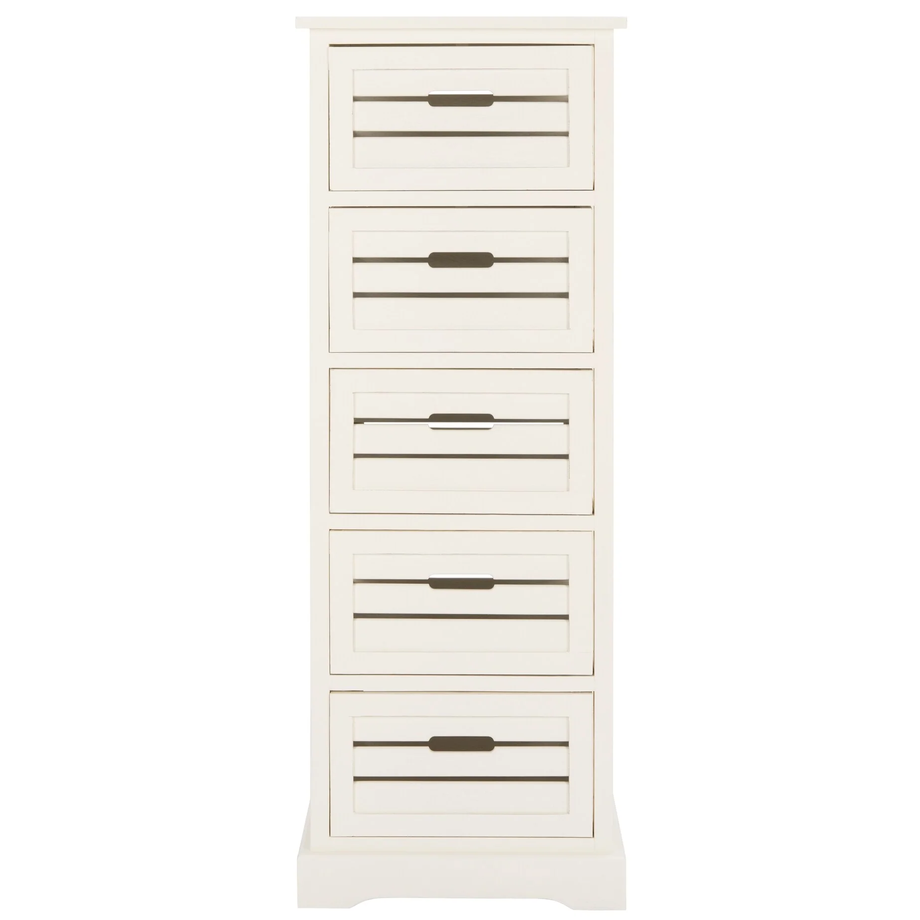 SAFAVIEH Cinda Storage 5-Drawer Cream Cabinet - 16.5 x 12.6 x 46.5 - 17Wx13Dx47H